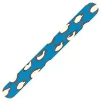 Пилка с дизайном овальная #120/180 (01 AM25) Irisk