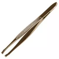 Пинцет для бровей Gold прямой Irisk (Ириск)